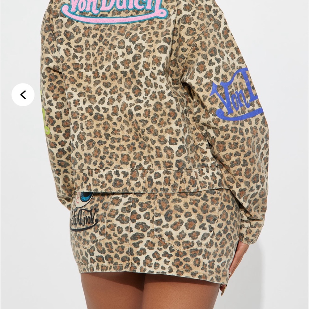 Von Dutch Leopard Print skirt Set BRAND NEW, NEVER WORN!!! - Picture 2 of 2